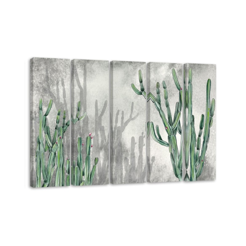 Modernes Wandbild - Großer Wüstenkaktus | Feeby