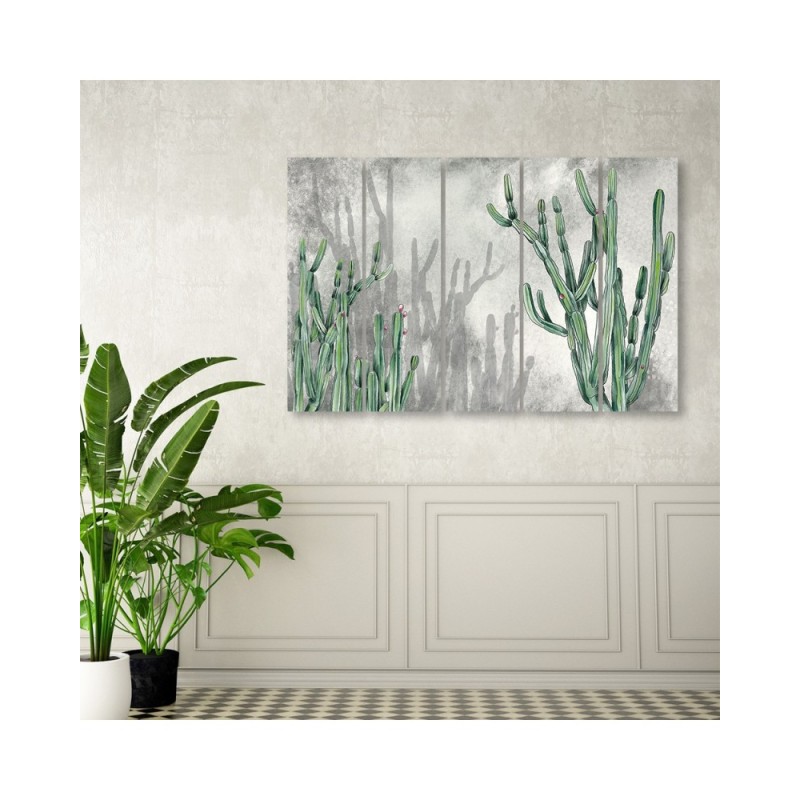 Modernes Wandbild - Großer Wüstenkaktus | Feeby
