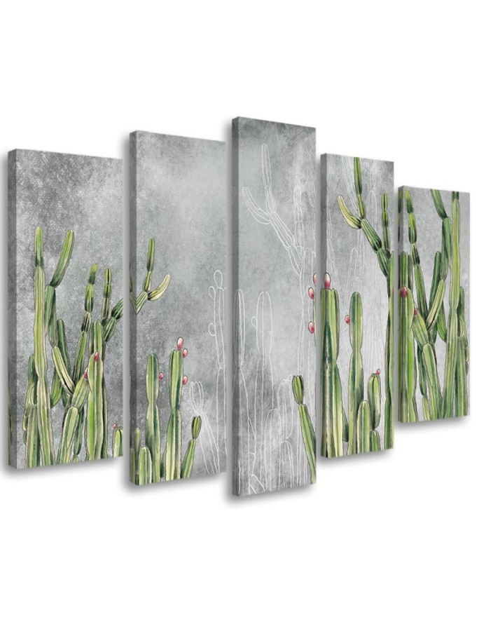 Leinwandbild modern - Großer Wüstenkaktus | Feeby