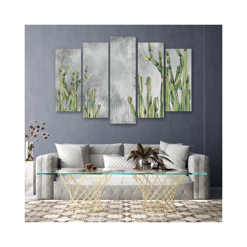 Leinwandbild modern - Großer Wüstenkaktus | Feeby