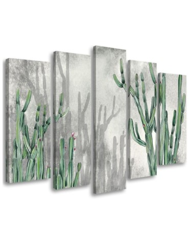 Multipart painting for the study - Large desert cactus | FEEBY