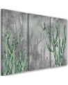 Triptych wall painting for living room - Large desert cactus | FEEBY