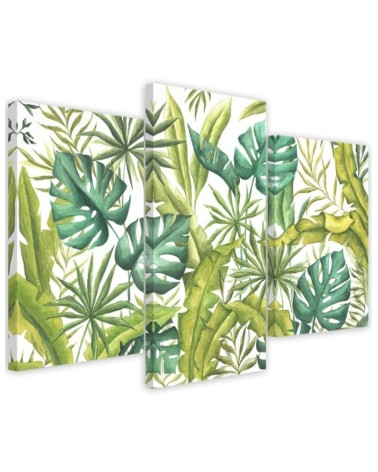 Wall art painting - Monstera leaves | FEEBY