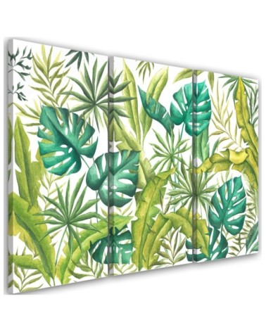 Canvas print painting - Monstera leaves | FEEBY