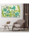 Obraz na płótnie canvas drukowany - Liście Monstera | FEEBY