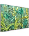 Obraz do biura na ścianę tryptyk - Liście Monstera | FEEBY