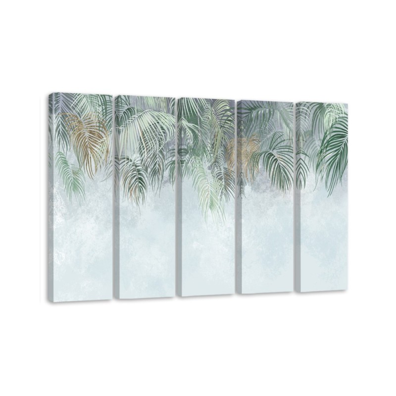 Leinwandbild modern - Palmenblätter | Feeby