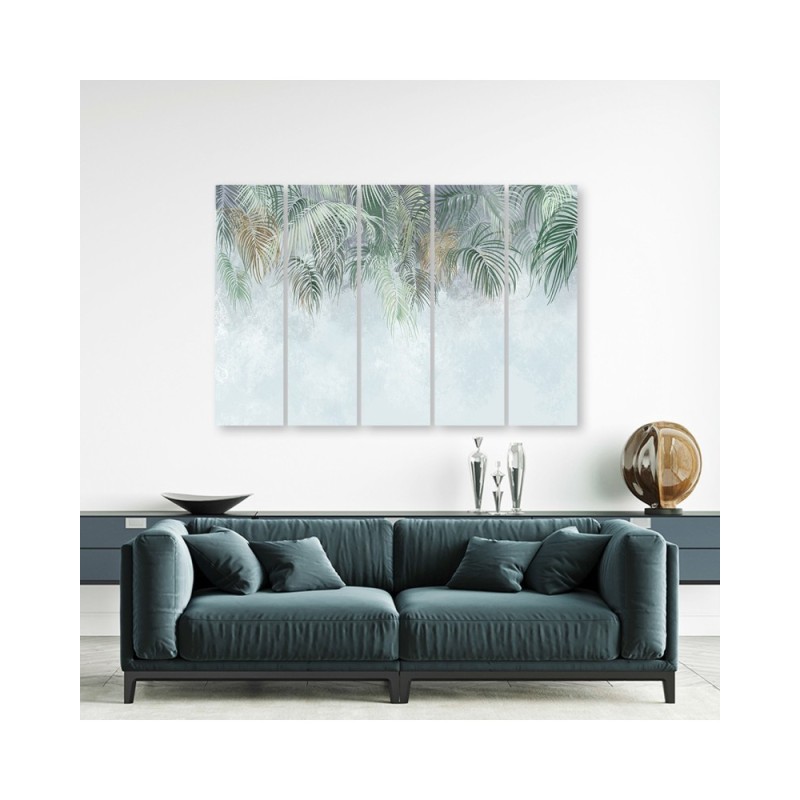 Leinwandbild modern - Palmenblätter | Feeby