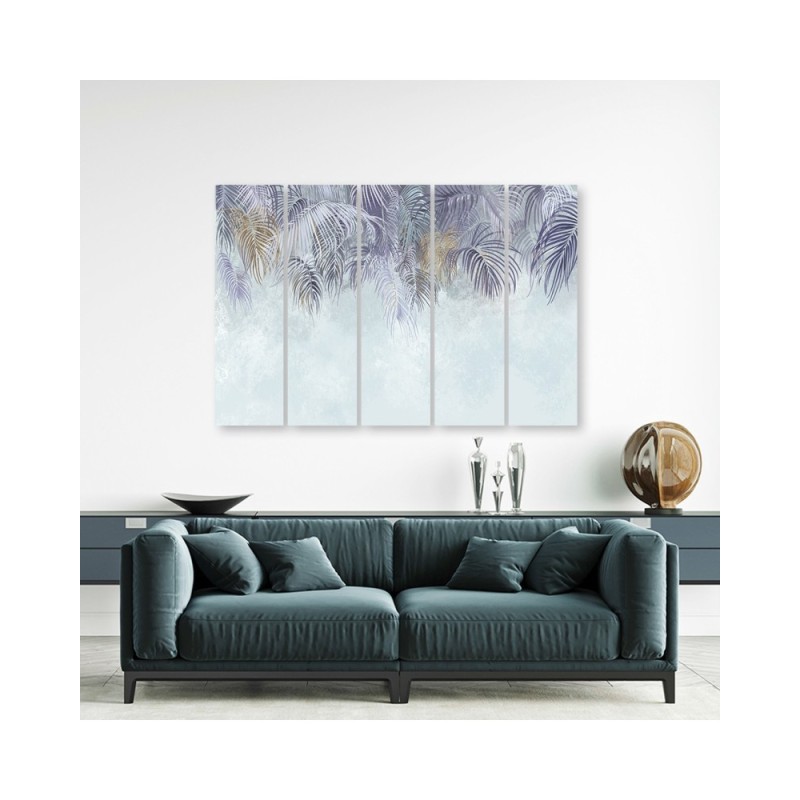 Leinwandbild - Palmenblätter | Feeby