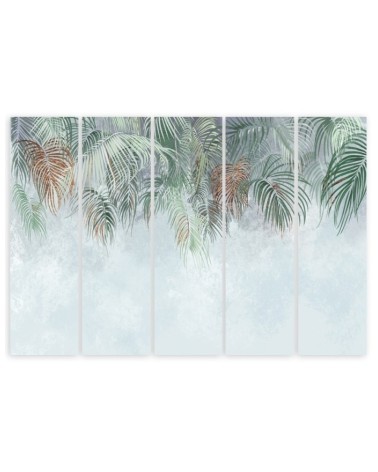 Wandbild für Wohnzimmer - Palmenblätter | Feeby