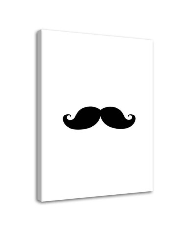 Leinwandbild - Schnurrbart | Feeby