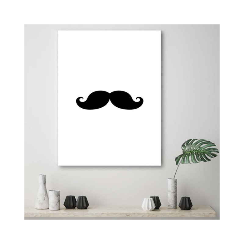 Leinwandbild - Schnurrbart | Feeby