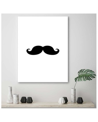 Leinwandbild - Schnurrbart | Feeby