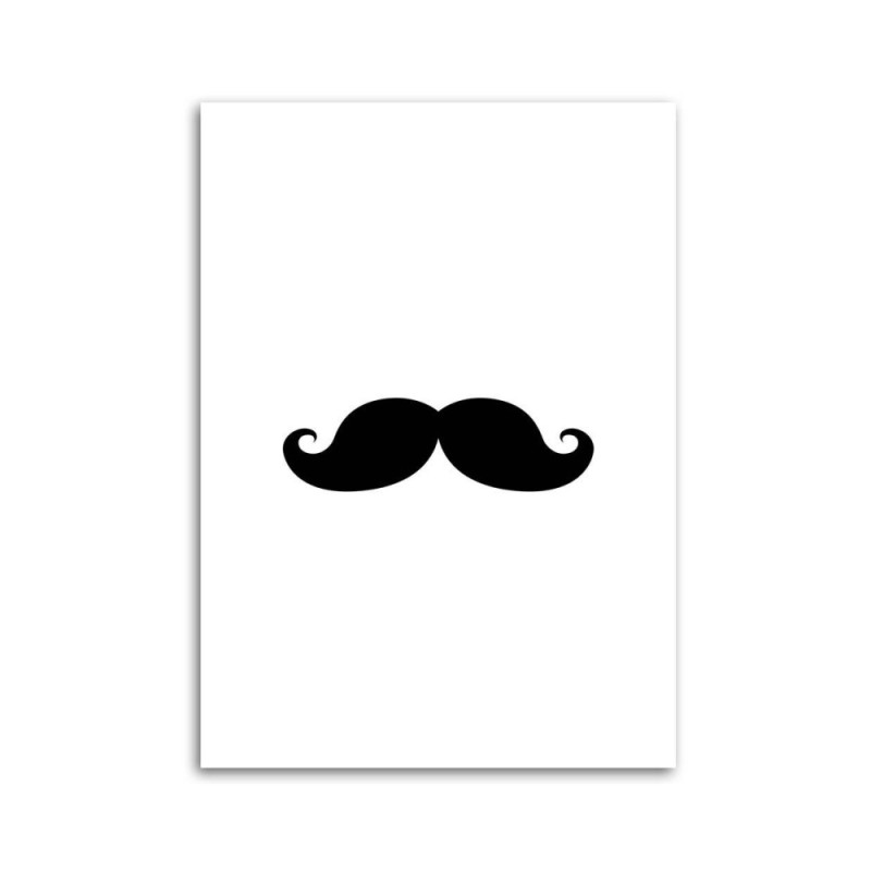 Leinwandbild - Schnurrbart | Feeby