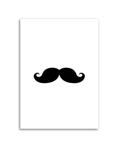 Leinwandbild - Schnurrbart | Feeby