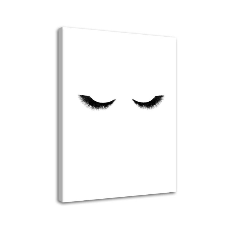 Bild auf Leinwand - Lange Wimpern | Feeby