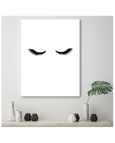 Bild auf Leinwand - Lange Wimpern | Feeby