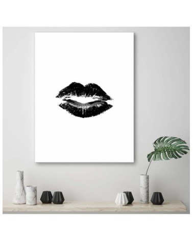 Leinwandbild - Lippenstift-Spuren | Feeby