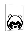 Wydruk na płótnie do pokoju dziecka - Kontrastowa panda | FEEBY