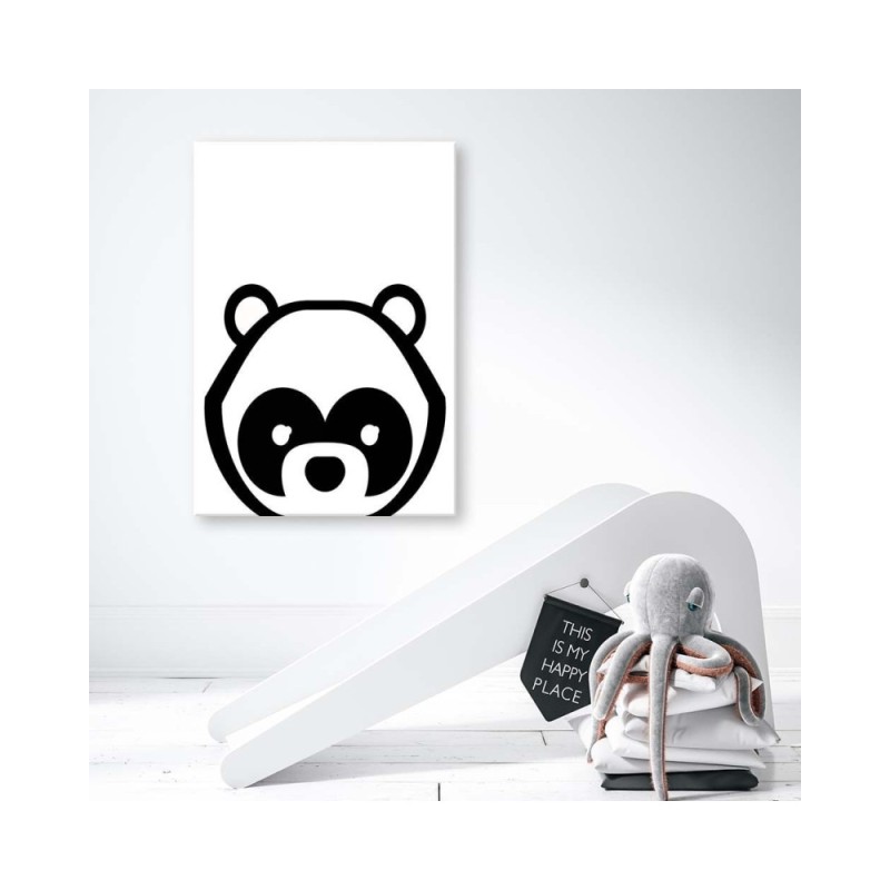 Modernes Wandbild - Kontrastierender Panda | Feeby