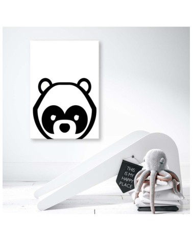 Modernes Wandbild - Kontrastierender Panda | Feeby