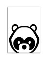 Wydruk na płótnie do pokoju dziecka - Kontrastowa panda | FEEBY