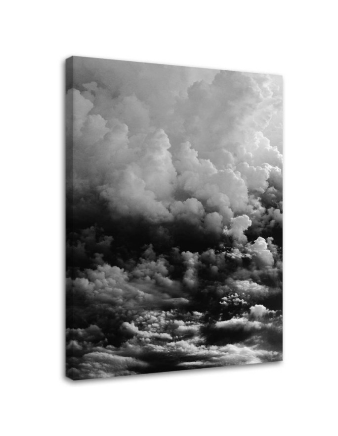 Modernes Wandbild - Schwarze Wolken | Feeby