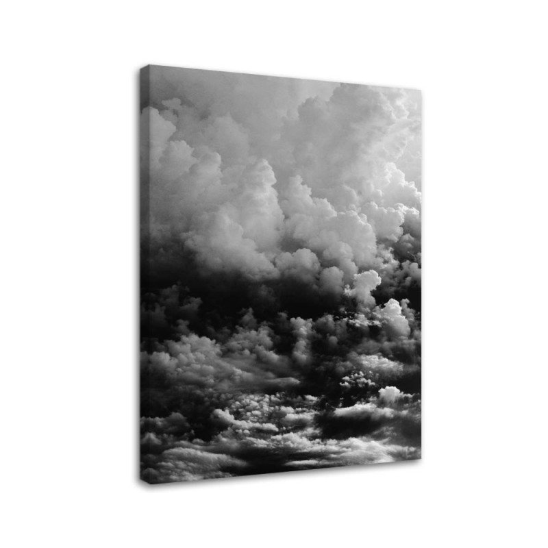 Modernes Wandbild - Schwarze Wolken | Feeby