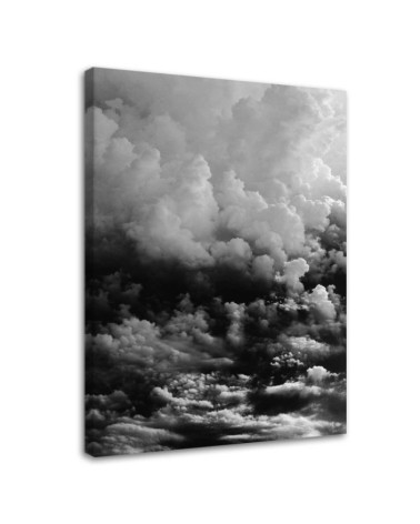 Modernes Wandbild - Schwarze Wolken | Feeby
