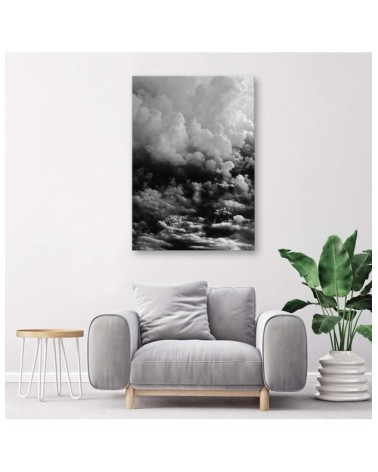 Modernes Wandbild - Schwarze Wolken | Feeby