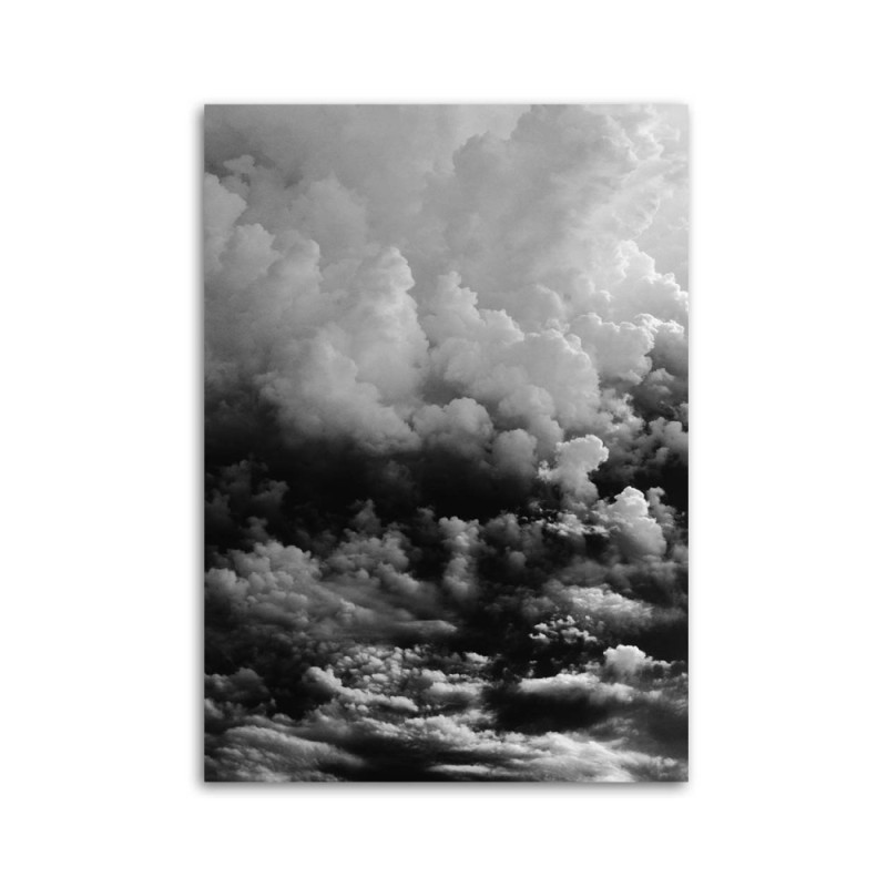 Modernes Wandbild - Schwarze Wolken | Feeby