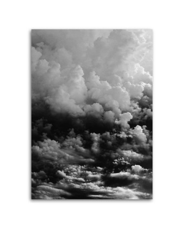 Modernes Wandbild - Schwarze Wolken | Feeby