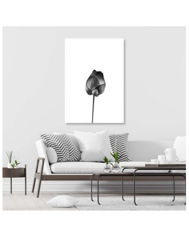 Leinwandbild - Blume mit Stiel | Feeby