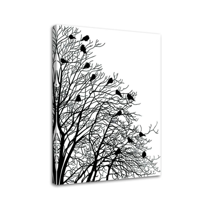 Leinwanddruck - Vögel auf Ästen | Feeby