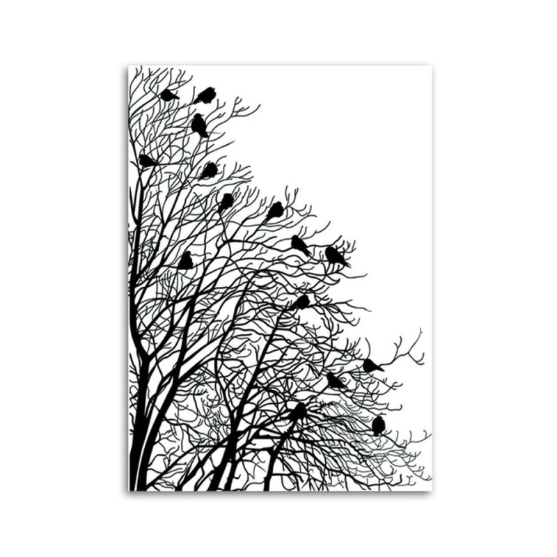 Leinwanddruck - Vögel auf Ästen | Feeby