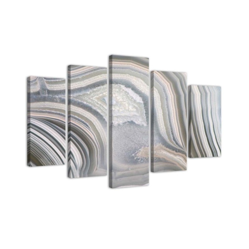 Modernes Wandbild - Abstraktes Pastellgrau | Feeby