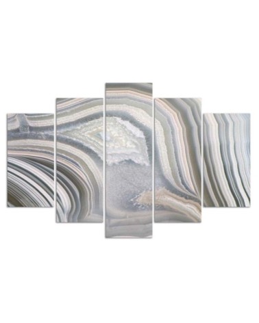 Modernes Wandbild - Abstraktes Pastellgrau | Feeby