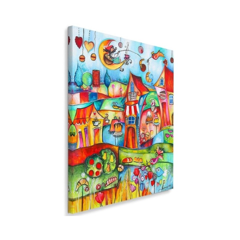 Leinwanddruck - Märchenhafte Stadt | Feeby