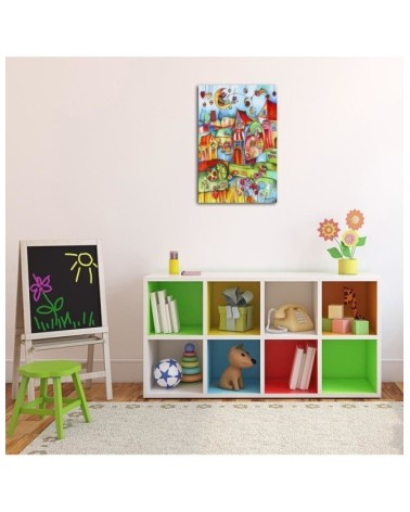 Leinwanddruck - Märchenhafte Stadt | Feeby