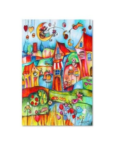 Leinwanddruck - Märchenhafte Stadt | Feeby