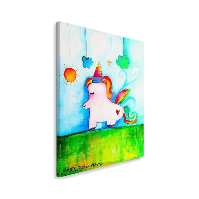 Leinwandbild modern - Einhorn | Feeby