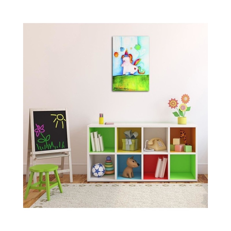 Leinwandbild modern - Einhorn | Feeby