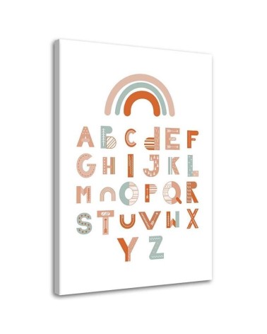Nursery Art Prints Canvas painting - Alphabet | FEEBY