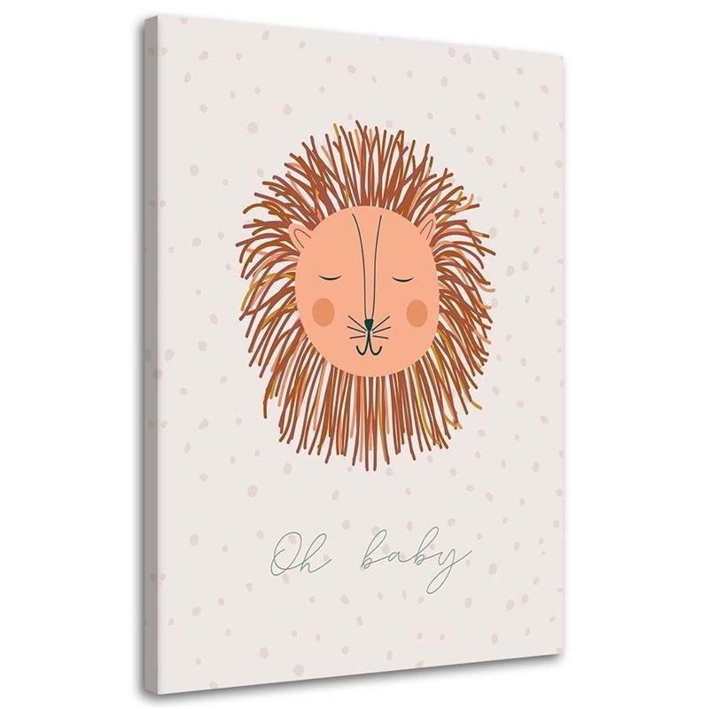 Dekoratives Leinwandbild - Verwunschener Löwe | Feeby