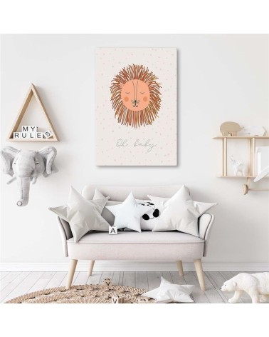 Dekoratives Leinwandbild - Verwunschener Löwe | Feeby