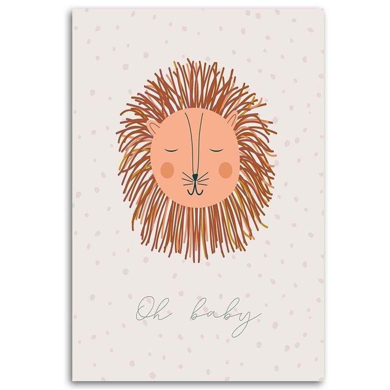 Dekoratives Leinwandbild - Verwunschener Löwe | Feeby