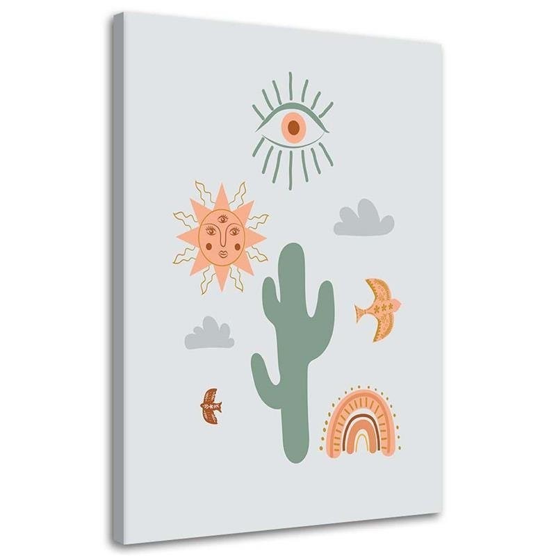 Leinwandbild - Magischer Kaktus | Feeby