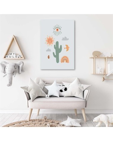 Leinwandbild - Magischer Kaktus | Feeby