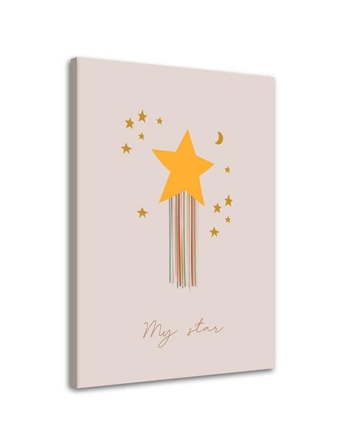 Modernes Wandbild - Verwunschener Stern | Feeby