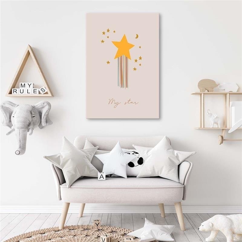 Modernes Wandbild - Verwunschener Stern | Feeby